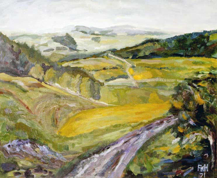 Blick von Bechtersbohl (Küssaburg) über das Wutachtal nach Norden