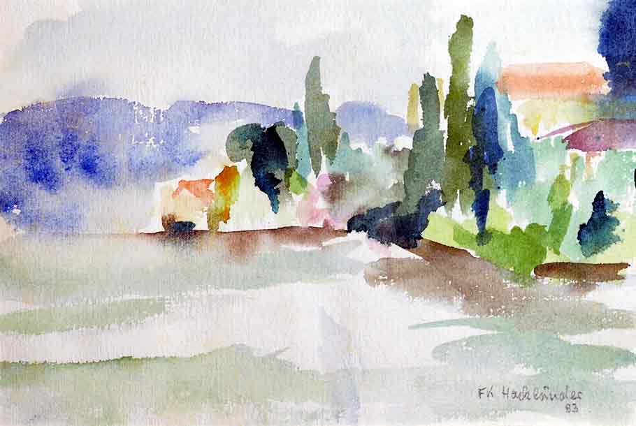 Umbrische Landschaft bei Ceta de la Pieve