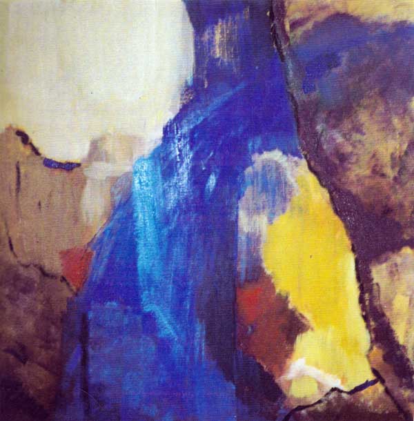 Fallendes Blau