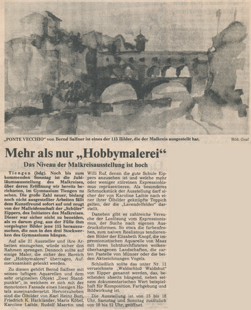 Badische Zeitung vom 3. Juni 1982