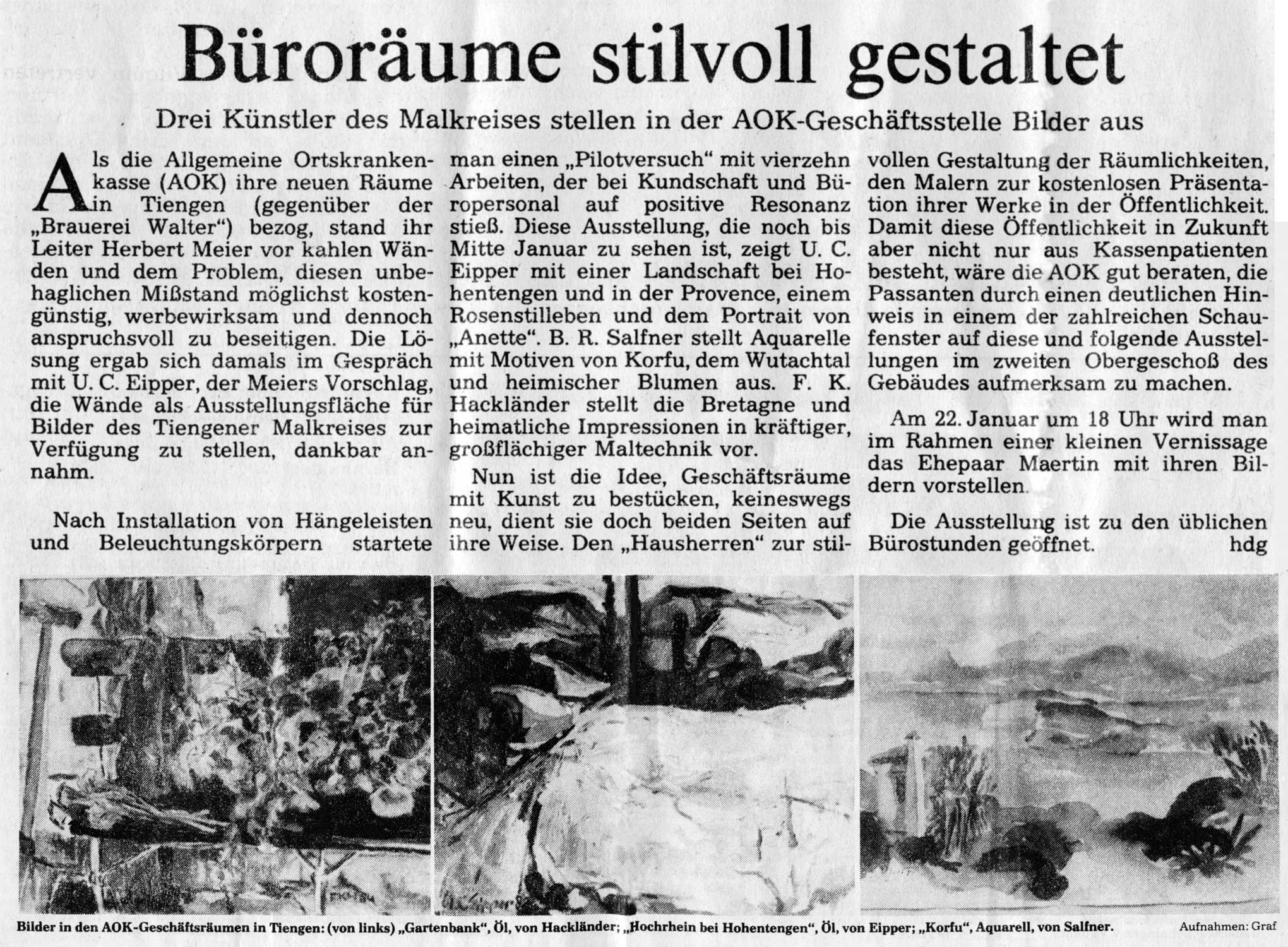 Badische Zeitung vom 31. Dezember 1985