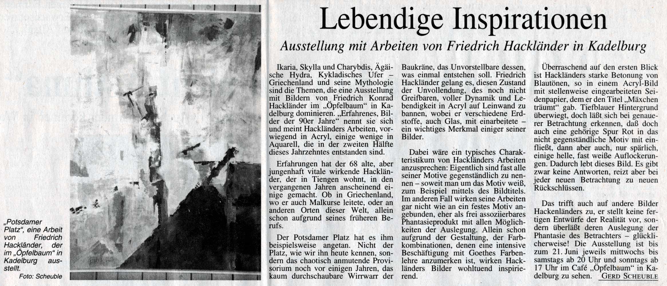 Südkurier vom 23. Mai 1998