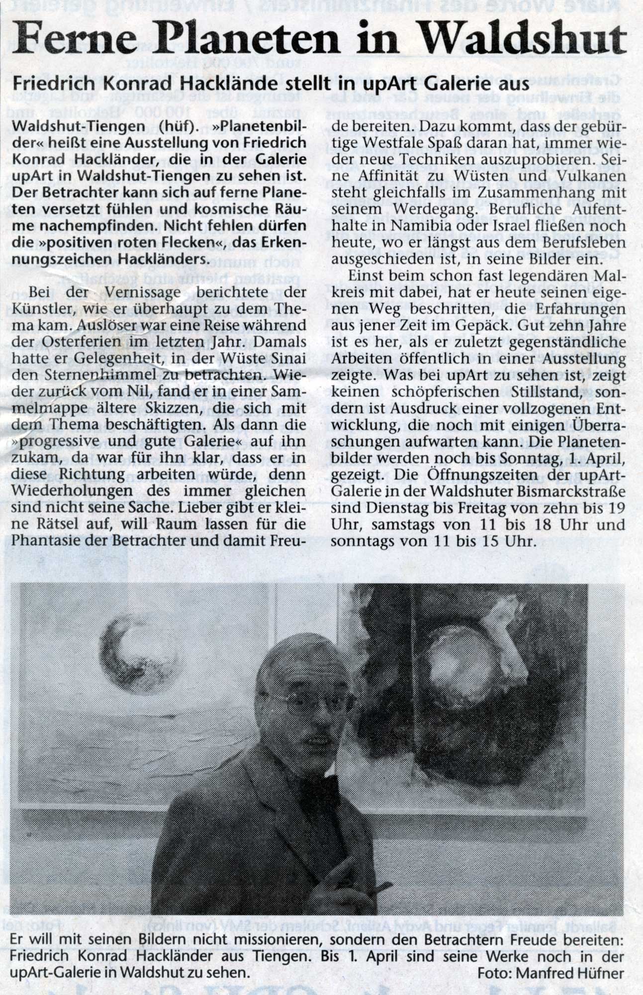 Schwarzwälder Bote vom 11. März 2001